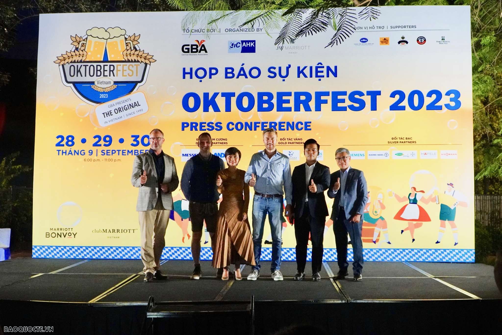 Lễ hội văn hóa Đức 'GBA Oktoberfest 2023' sẽ diễn ra tại Hà Nội, Đà Nẵng và Thành phố Hồ Chí Minh