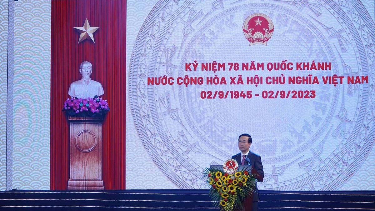 Full speech by President Vo Van Thuong at Vietnam's 78th National Day of Vietnam celebration