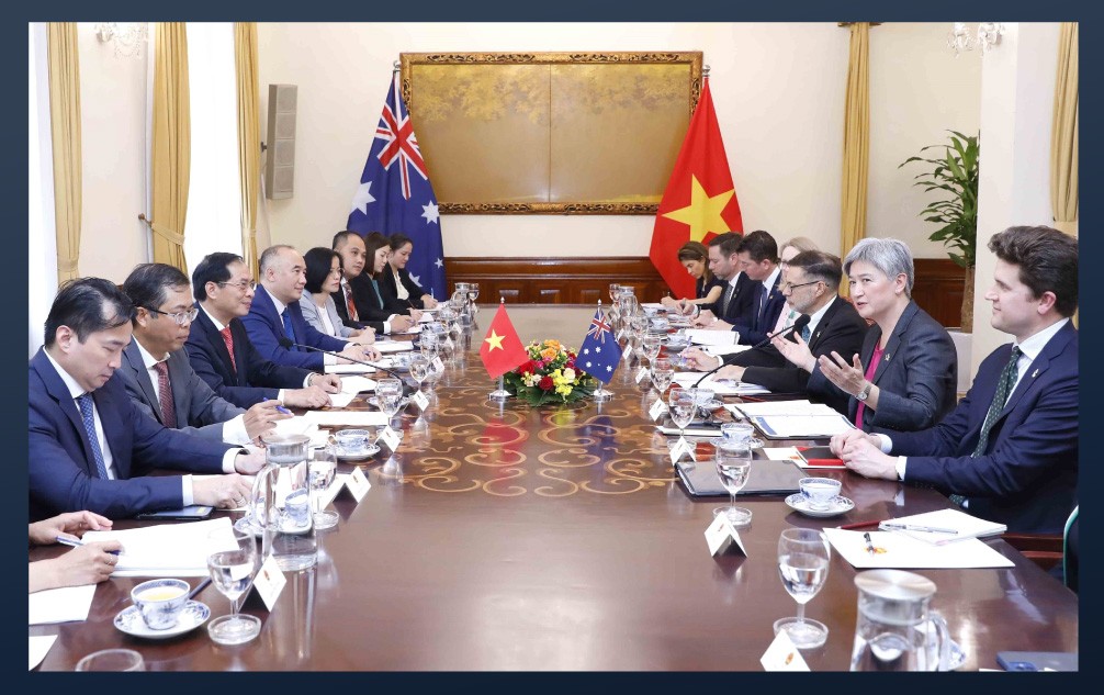 Bộ trưởng Ngoại giao Bùi Thanh Sơn và Bộ trưởng Ngoại giao Penny Wong đồng chủ trì Hội nghị Bộ trưởng Ngoại giao Việt Nam - Australia lần thứ 5.