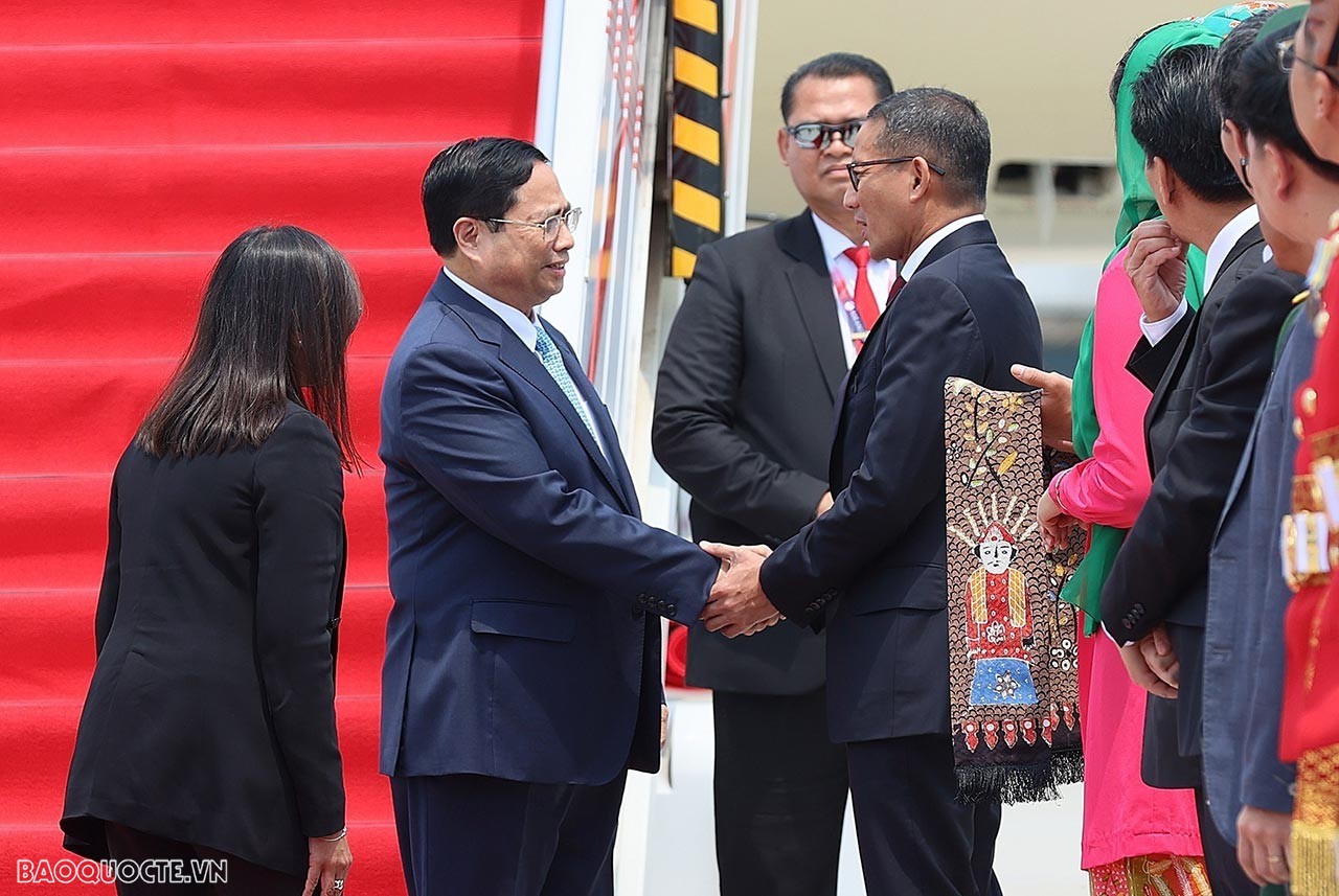 ASEAN-43: Thủ tướng Phạm Minh Chính đến Jakarta, bắt đầu các hoạt động tại Hội nghị cấp cao ASEAN-43