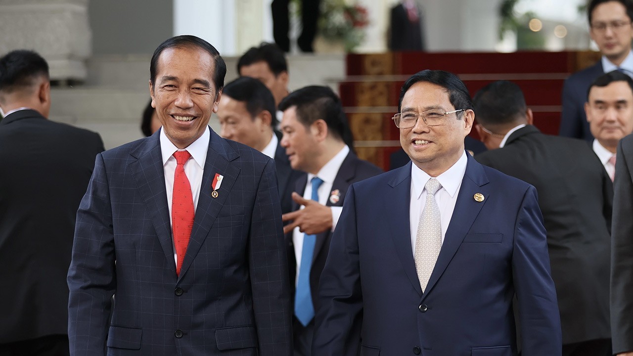 asean43 thu tuong pham minh chinh hoi kien voi tong thong indonesia joko widodo