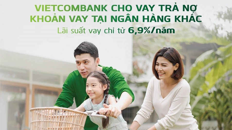 Vietcombank cho khách hàng cá nhân vay vốn để trả nợ khoản vay tại ngân hàng khác