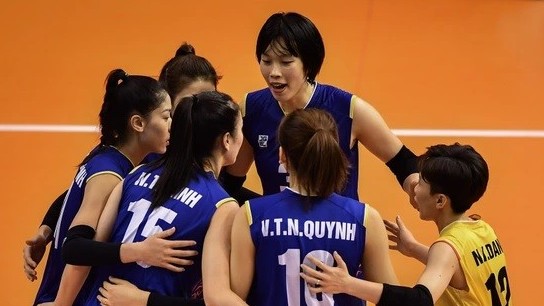 Đội tuyển bóng chuyền nữ Việt Nam thi đấu tranh hạng 3 giải vô địch châu Á