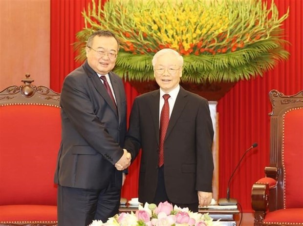 General Secretary Nguyen Phu Trong receives Chinese Communist Party official