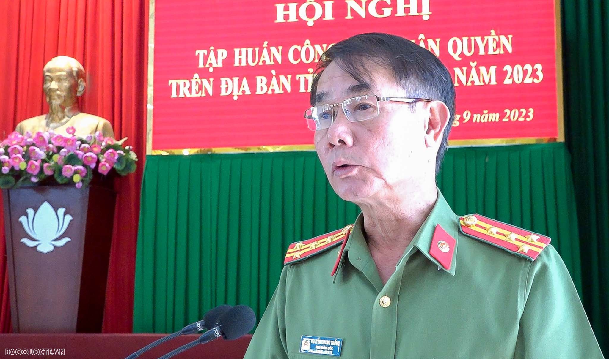 ông Nguyễn Quang Thống, Phó Trưởng ban Thường trực, Ban chỉ đạo nhân quyền tỉnh