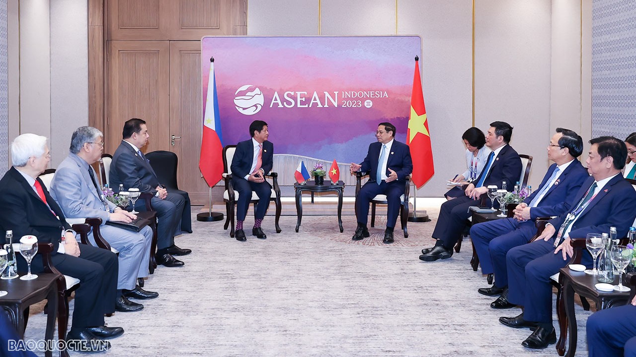 ASEAN-43: Thủ tướng Phạm Minh Chính gặp Tổng thống Philippines Bongbong Marcos