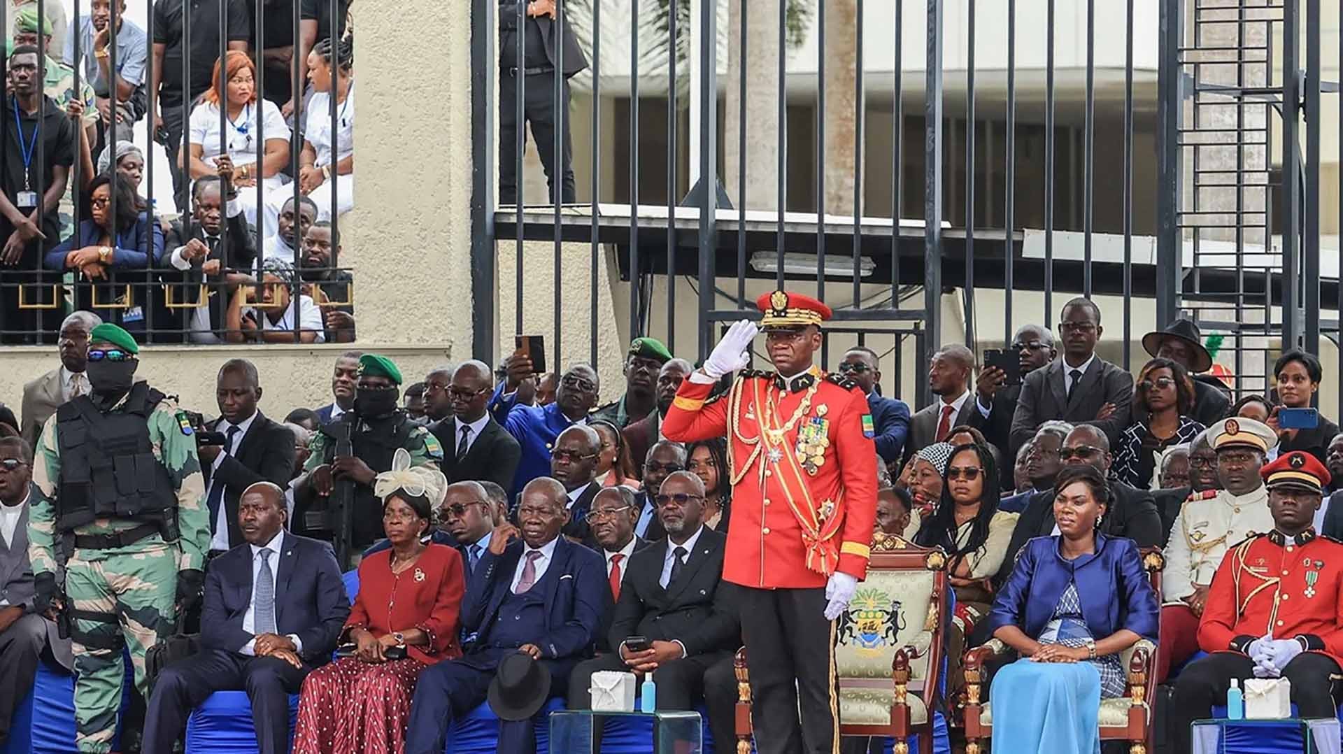 Ngày 4/9, Tướng Brice Oligui Nguema nhậm chức “Tổng thống chuyển tiếp” Gabon sau khi lật đổ ông Ali Bongo Odimba. (Nguồn: AFP Getty Images)