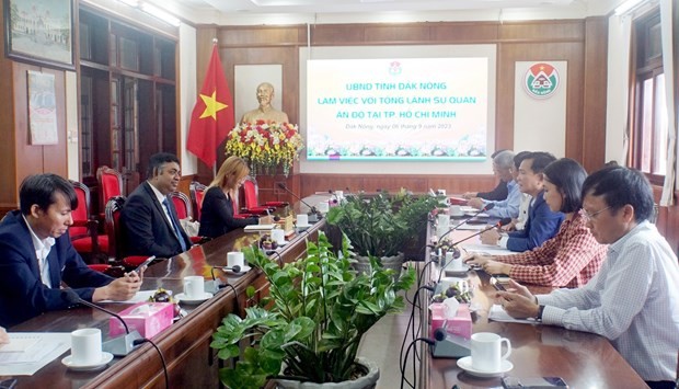 Dak Nong promotes cooperation with Indian localities