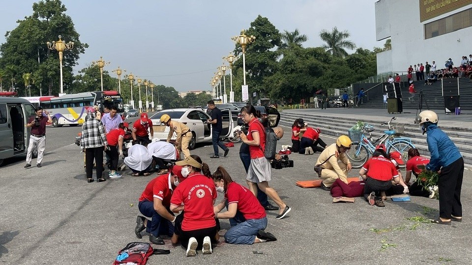 Hội Chữ thập đỏ Việt Nam kỷ niệm Ngày Sơ cấp cứu thế giới năm 2023