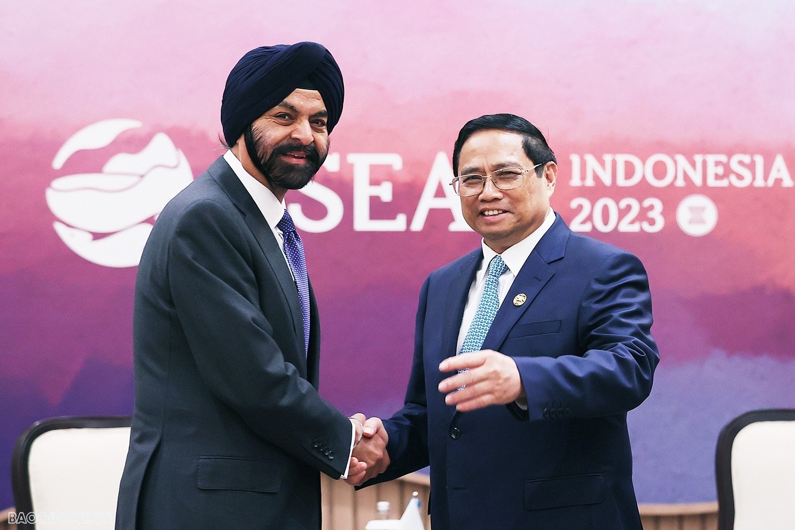 ASEAN-43: Thủ tướng Phạm Minh Chính tiếp Chủ tịch Ngân hàng Thế giới Ajay Banga.