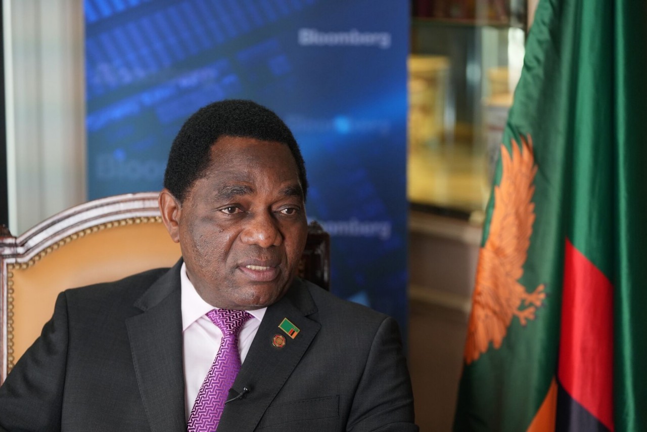 Tổng thống Zambia Hakainde Hichilema. (Nguồn: Bloomberg)