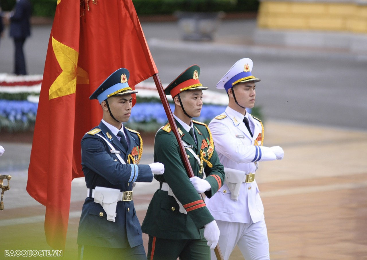 Welcome ceremony hosted by Party General Secretary Nguyen Phu Trong for US President Joe Biden