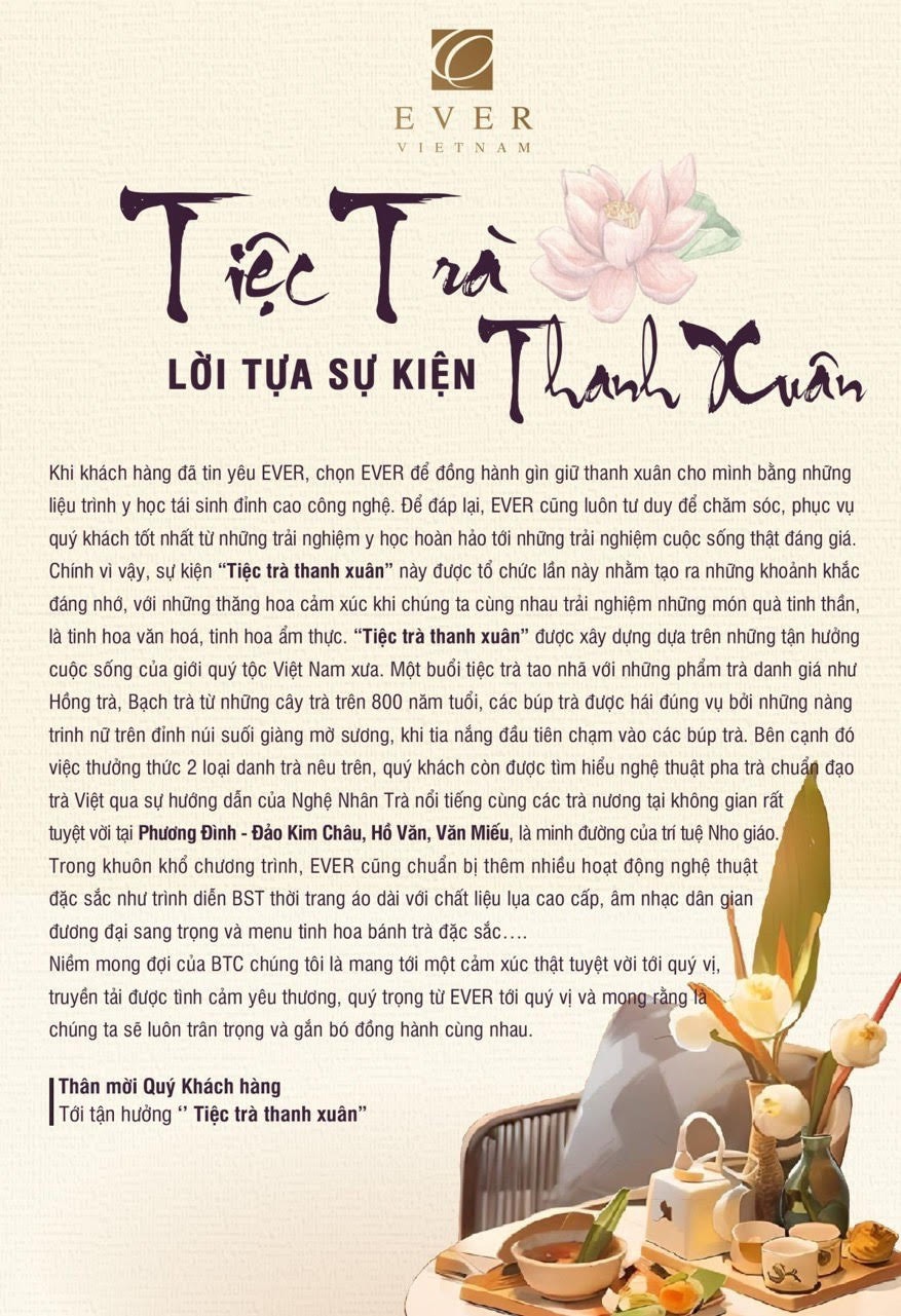 Nơi văn hóa trà Việt và giá trị vẻ đẹp Ever Việt Nam hội tụ
