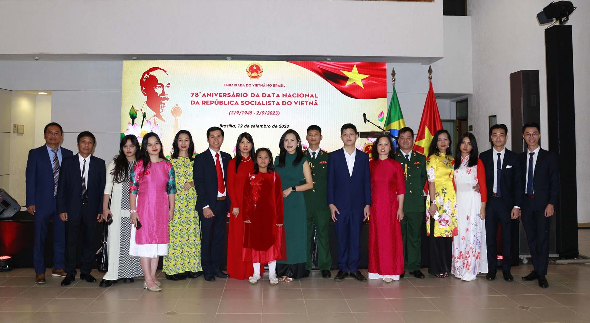 Đại sứ quán Việt Nam tại Brazil tổ chức kỷ niệm 78 năm Quốc khánh 2/9