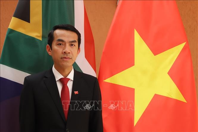 Đại sứ Việt Nam tại Nam Phi, Hoàng Sỹ Cường. Ảnh: Hoàng Minh/TTXVN