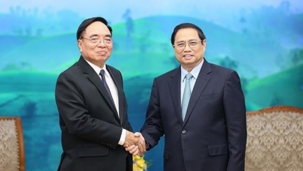 PM Pham Minh Chinh receives Lao Minister of Planning and Investment in Hanoi