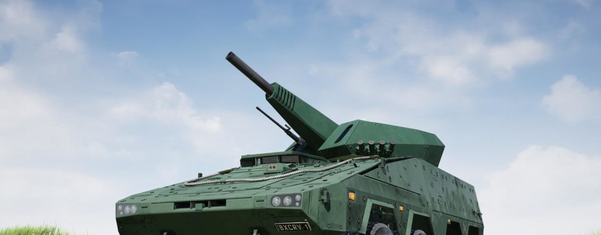 Elbit ra mắt hệ thống súng cối tháp pháo mới nhất tại triển lãm London. (Nguồn: i24)
