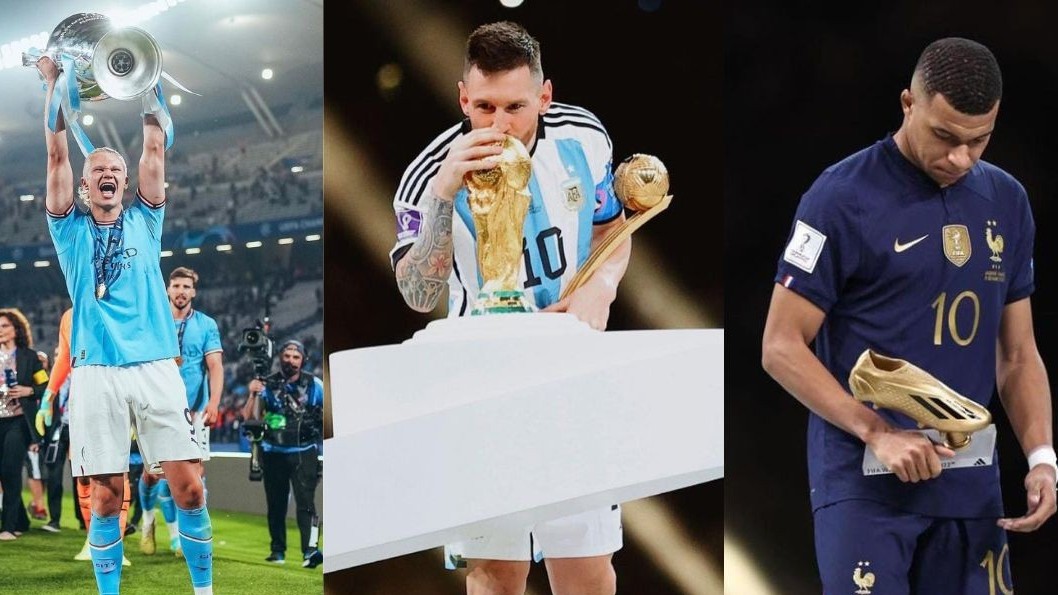 Đề cử cầu thủ hay nhất năm 2023: Điểm thành tích nổi bật của Lionel Messi, Erling Haaland và Kylian Mbappe