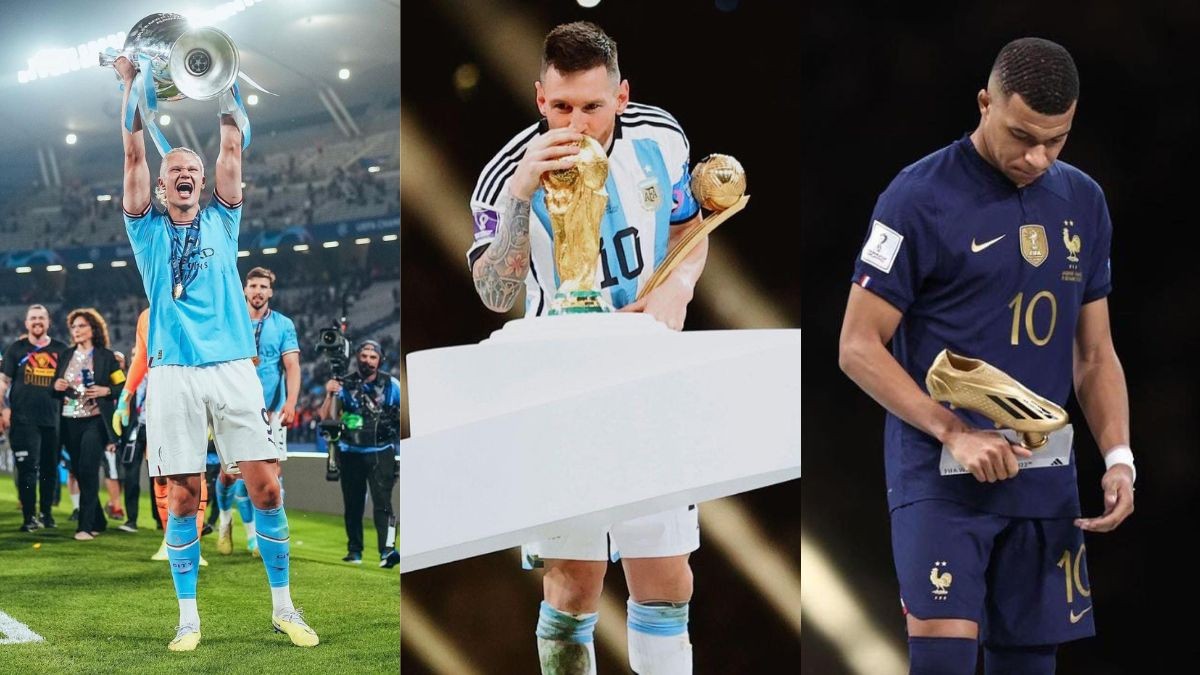 Các cầu thủ Erling Haaland, Lionel Messi và Kylian Mbappe. (Nguồn: Instagram)