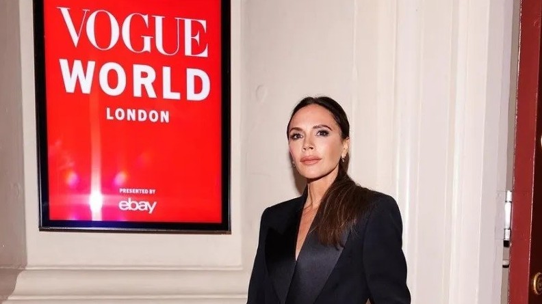 Victoria Beckham chọn trang phục tuxedo dự sự kiện thời trang Vogue World Show