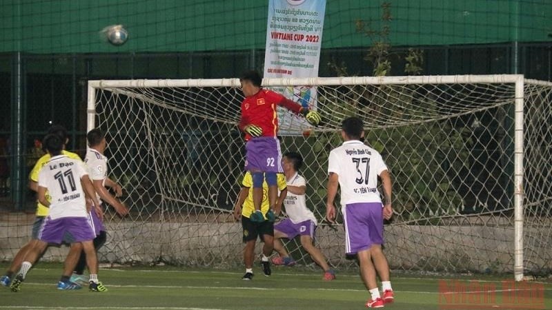 Bế mạc giải bóng đá thanh niên Việt Nam tại Lào lần thứ 9 tranh Vientiane Cup 2023