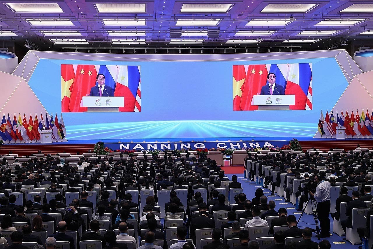 CAEXPO: Thủ tướng Phạm Minh Chính mong muốn Việt Nam trở thành điểm trung chuyển hàng hóa giữa ASEAN-Trung Quốc