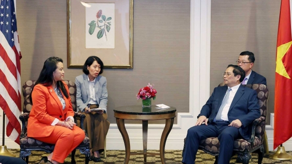 Prime Minister Pham Minh Chinh receives politicians of San Francisco