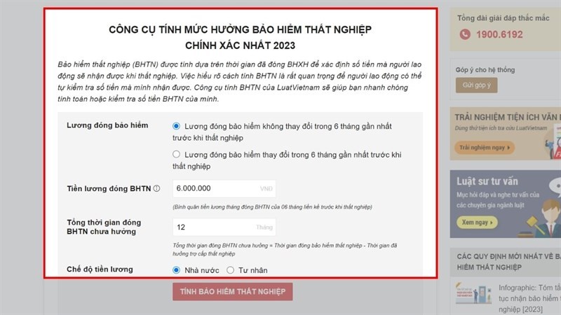 Cách tính bảo hiểm thất nghiệp online chính xác, ai cũng nên biết