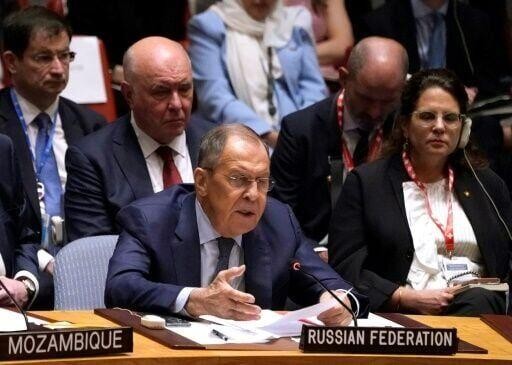 Ngoại trưởng Nga phát biểu tại phiên họp ngày 20/9 của hội đồng Bảo an Liên hợp quốc. (Nguồn: IndianGazette)