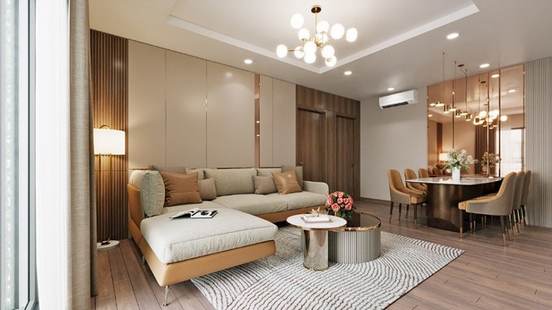 Tất cả căn hộ đều được hoàn thiện với thiết kế thông minh cùng không gian sống hiện đại