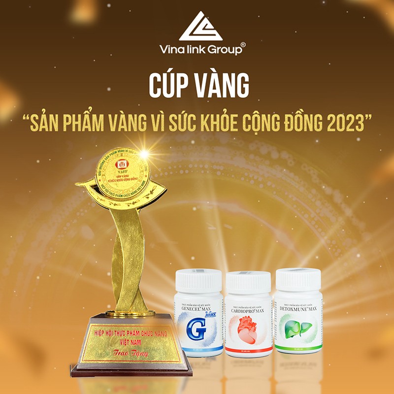 Vinalink Group tự hào có 03 sản phẩm đạt Cúp Vàng vì sức khỏe cộng đồng năm 2023