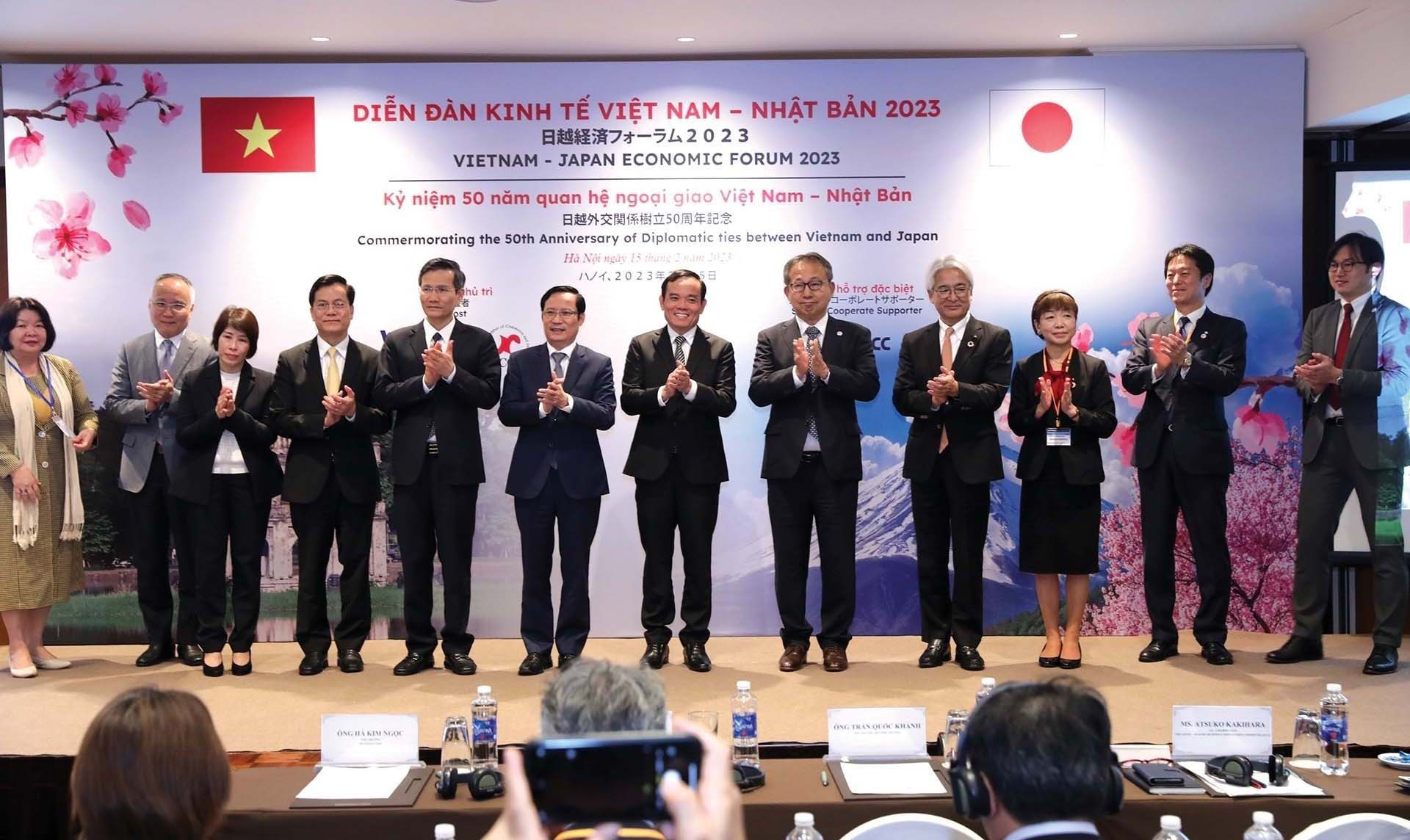 Các đại biểu dự Hội thảo kinh tế cấp cao kỷ niệm 50 năm quan hệ ngoại giao giữa Việt Nam và Nhật Bản, ngày 7/3.
