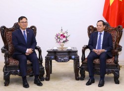 Phó Thủ tướng Trần Lưu Quang tiếp Đại sứ Hàn Quốc tại Việt Nam Choi Young Sam