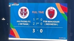 AFC Cup 2023/2024: Lợi thế sân nhà, Hải Phòng FC khởi đầu thuận lợi, thắng đậm PSM Makassar