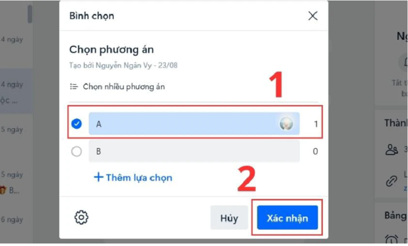 Hướng dẫn xóa bình chọn trên Zalo cực đơn giản