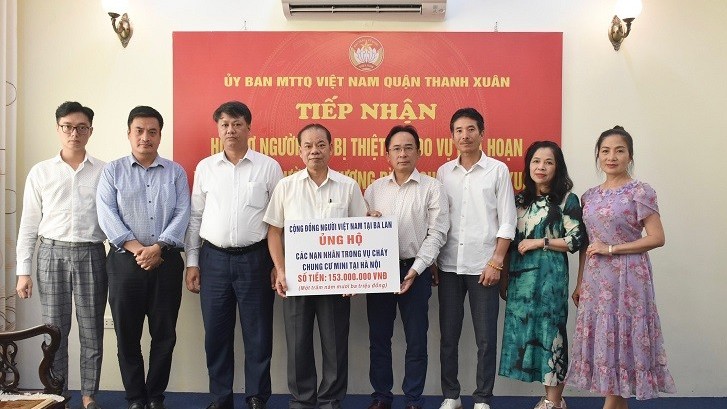 Người Việt ở Ba Lan hỗ trợ các nạn nhân vụ cháy chung cư mini tại Hà Nội