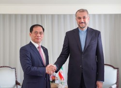 Bộ trưởng Ngoại giao Bùi Thanh Sơn làm việc với các Bộ trưởng Ngoại giao Mexico và Iran