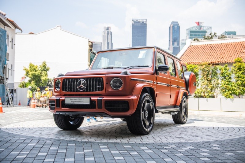 Ngoại thất của Mercedes-AMG G63 Singapore Edition được lấy cảm hứng từ kiến trúc nổi tiếng ở Singapore.