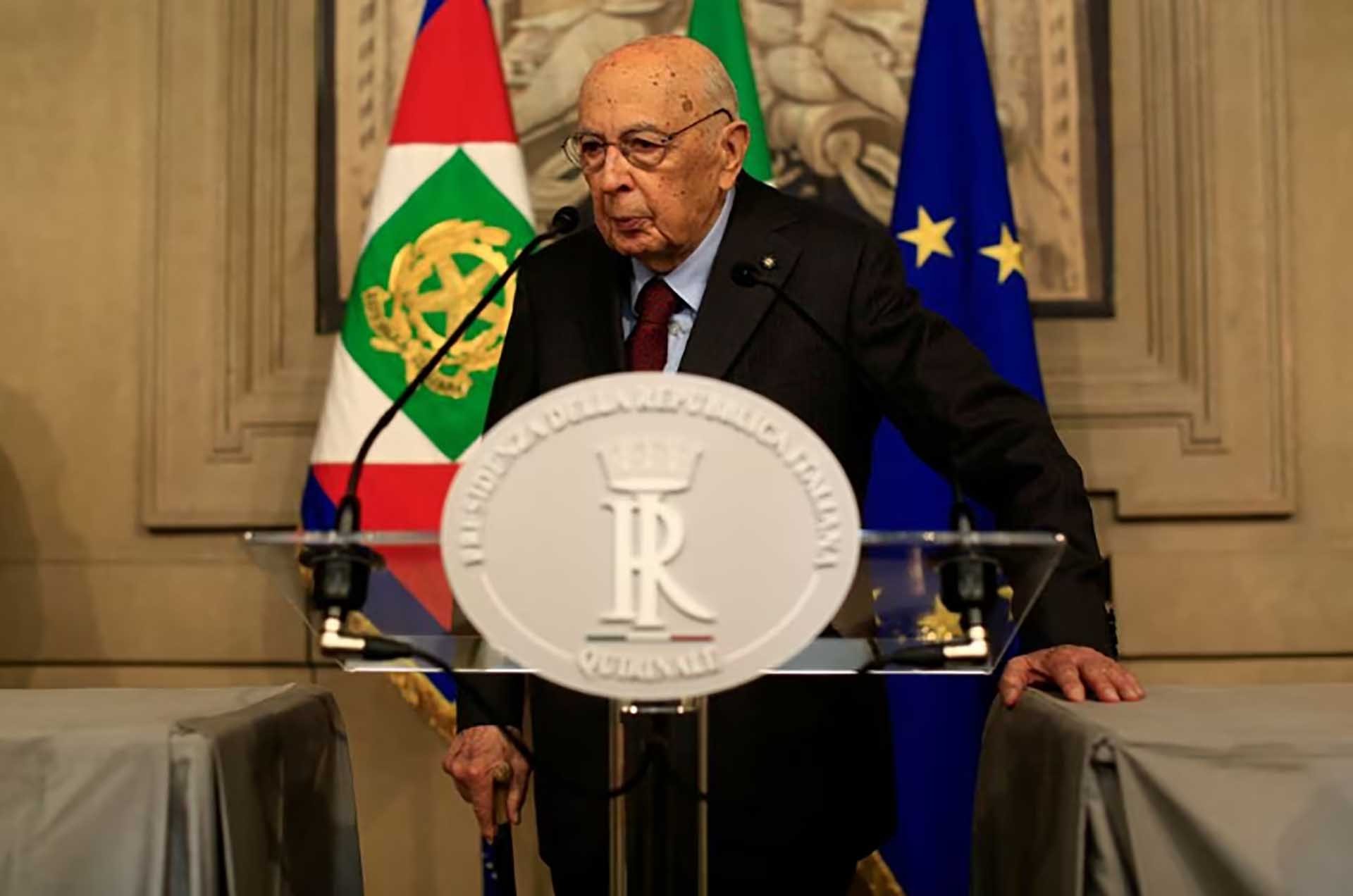 Cựu Tổng thống Italy Giorgio Napolitano. (Nguồn: Reuters)