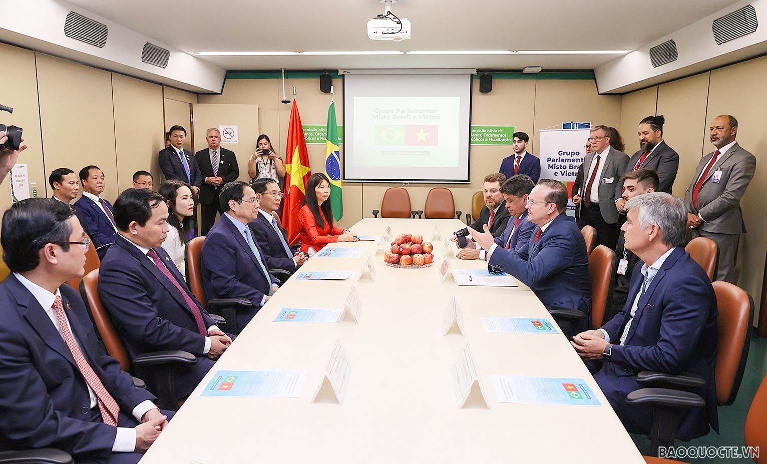 Thủ tướng đề nghị các nghị sĩ Brazil ủng hộ, thúc đẩy tiến trình đàm phán, ký kết các hiệp định thương mại giữa hai nước