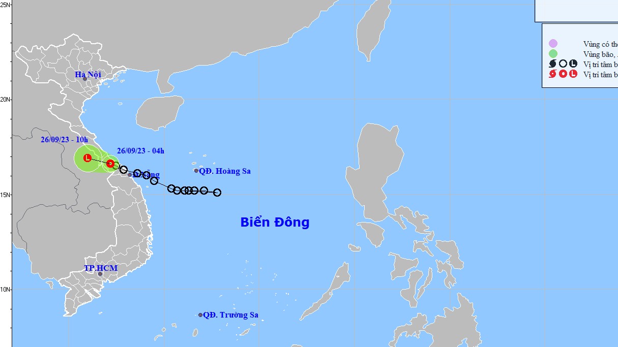Dự báo áp thấp nhiệt đới: Bắc-Trung Trung Bộ có mưa to đến rất to; cảnh báo lũ trên các sông từ Nghệ An đến Hà Tĩnh