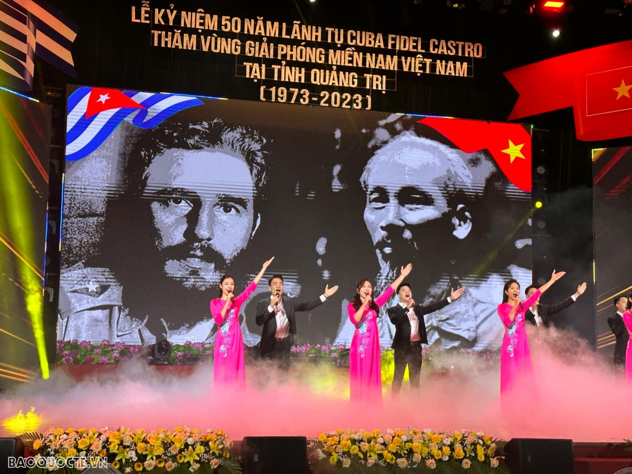 Việt Nam-Cuba trang trọng kỷ niệm 50 năm Lãnh tụ Fidel Castro thăm vùng Giải phóng miền Nam tại Quảng Trị