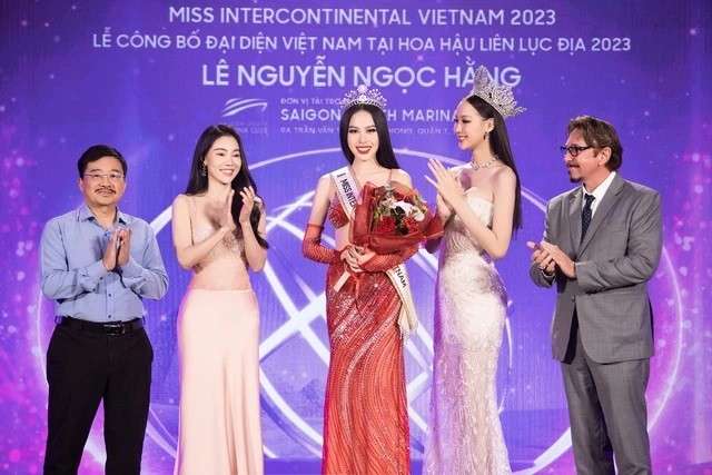Đại diện Việt Nam Lê Nguyễn Ngọc Hằng mang thông điệp tôn vinh phụ nữ tham dự Miss Intercontinental 2023