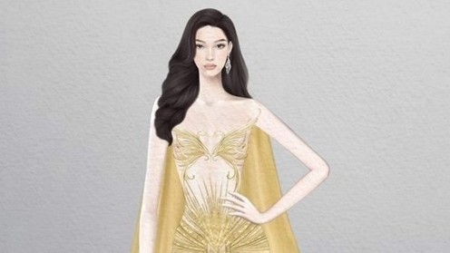 Miss Grand International 2023: Hình ảnh phác thảo trang phục dạ hội và dân tộc của Hoa hậu Lê Hoàng Phương