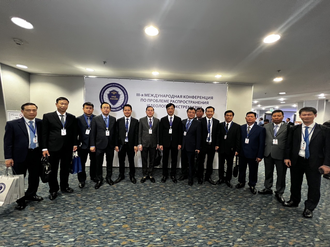 Đoàn đại biểu cấp cao Bộ Công an Việt Nam dự Hội nghị quốc tế lần thứ III về phòng, chống truyền bá tư tưởng cực đoan.