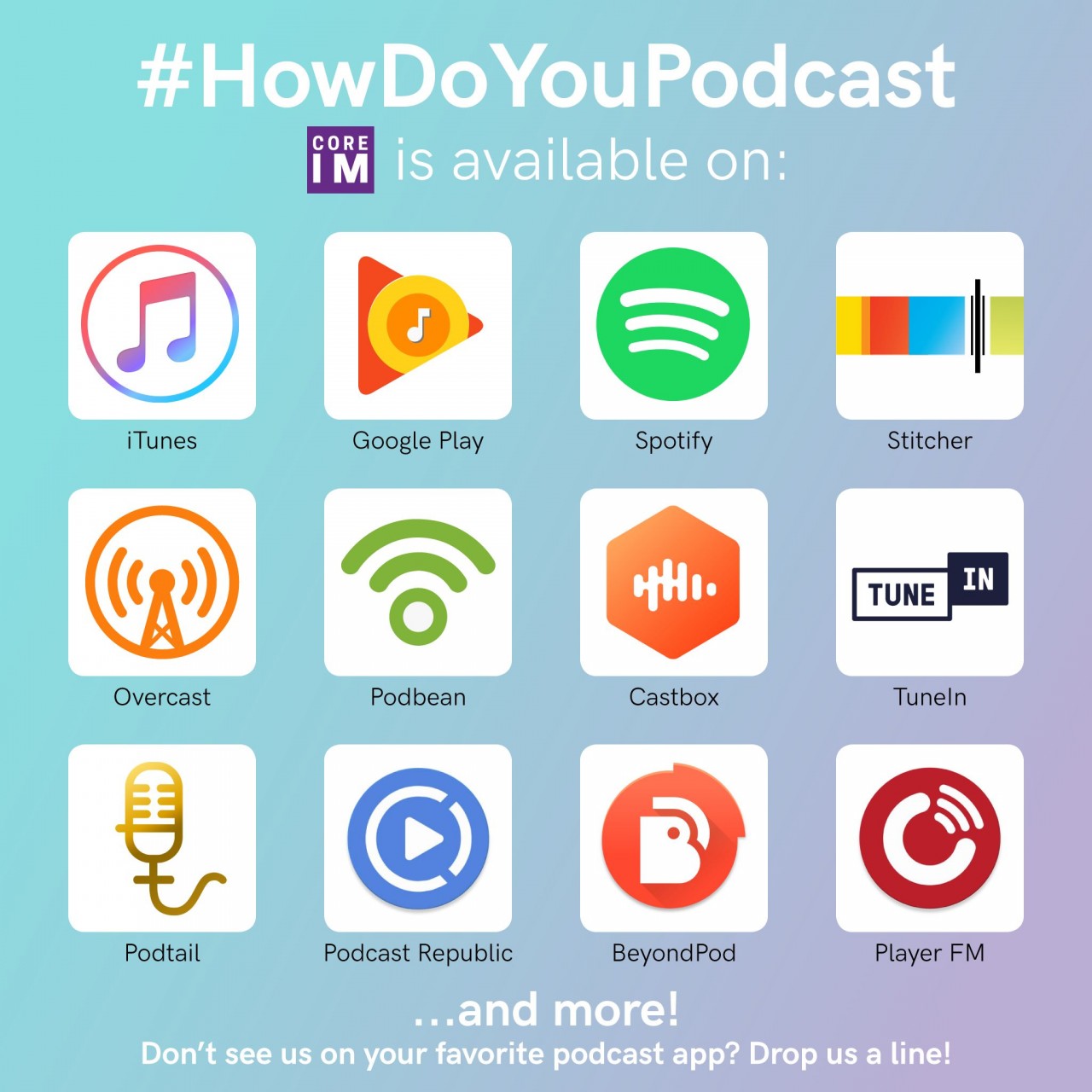 Các ứng dụng Podcast phổ biến hiện nay.