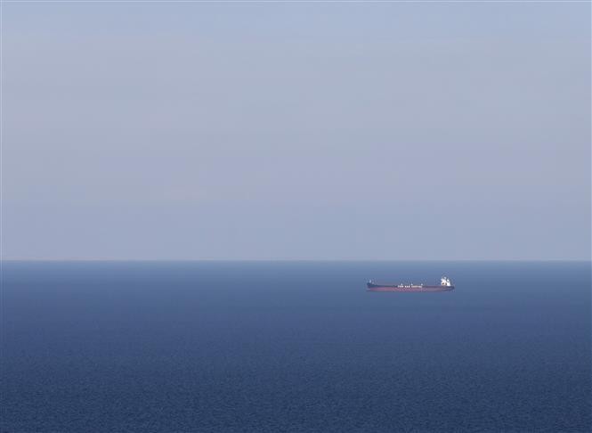 Tàu chở hàng Ying Hao 01 hướng tới cảng Pivdennyi của Ukraine ngày 22/9/2023. Ảnh: AFP/TTXVN