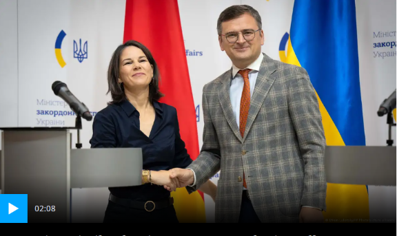 Ngoại trưởng Đức lại đến Ukraine, thể hiện sự ủng hộ ‘không lay chuyển’ đối với Kiev