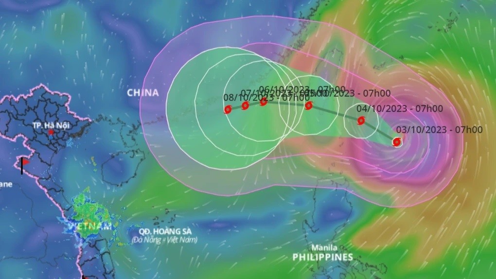Dự báo bão Koinu: Vùng gần tâm bão cấp gió giật cấp 16, biển động dữ dội; các tỉnh, thành từ Quảng Ninh đến Khánh Hòa chủ động ứng phó