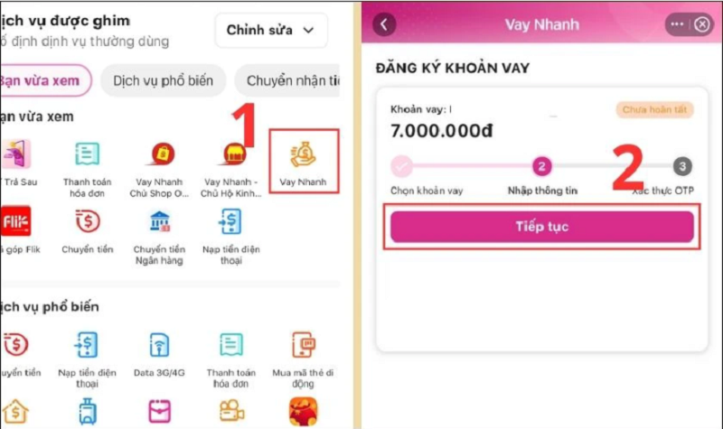 Vay tiền trên ví MoMo đơn giản, nhanh chóng